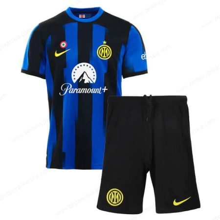 Inter Milan Koszulka Podstawowa Zestaw piłkarski dla dzieci 23/24