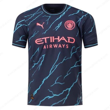 Manchester City Koszulka Trzecia Player Version Koszulka piłkarska 23/24